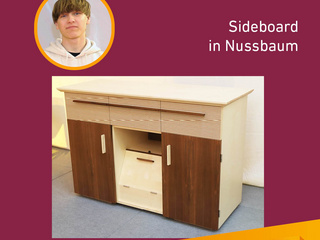 Die Gute Form 2024: Jonathan Meier, Sideboard in Nussbaum