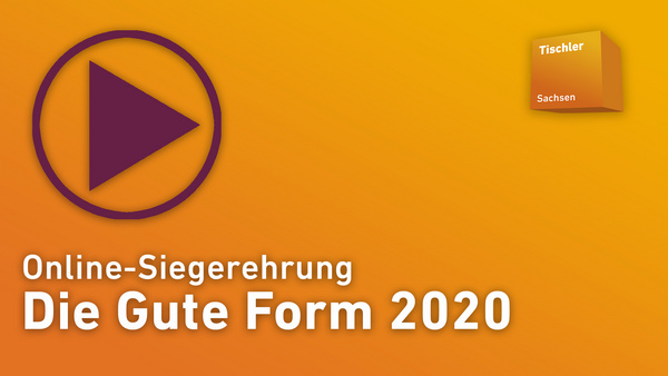 Die Gute Form 2020: Online-Siegerehrung (bei YouTube)