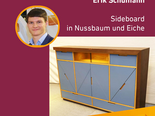 Die Gute Form 2024: Erik Schumann, Sideboard in Nussbaum und Eiche